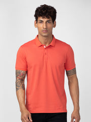 Spykar Mens T-Shirt F/S Mptbp1Bc202 Haze Pink