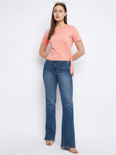 Madame Ladies Western Top H/S M3S11257 030 Peach