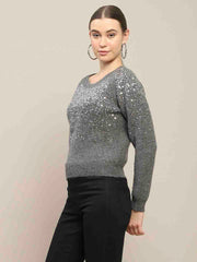 Madame Ladies Western Woolen Top M4W17198 297 Dark Grey