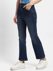 Madame Mid Rise Blue Flared Jeans