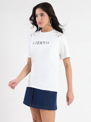 Madame Ladies Western Top H/S M5S11205 040 White