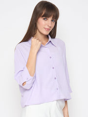Madame Ladies Western Top H/S M5S18256 223 Lilac