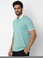 Spykar Mens T-Shirt H/S Mktfp1Be200 Sea Blue