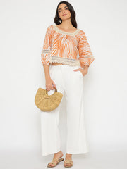 Madame Ladies Western Top F/S M5S18621 841 Warm Amber - Goyalsons ShopMax