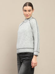 Madame Ladies Western Woolen Top M4W17239 095 Grey