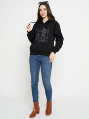 Madame Ladies Western Sweat Shirt M5W22432 002 Black