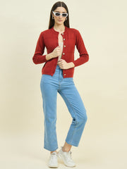Madame Ladies Western Cardigan M5W70046 035 Rust