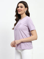 Madame Ladies Western T-Shirt H/S M4S11461 024 Mauve