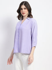 Madame Embellished Purple Shirt