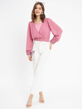 Madame Ladies Western Top H/S M3S18703 031 Pink