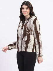 Madame Ladies Western Sweat Shirt M4W22801 004 Brown