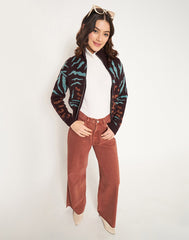 Madame Chocolate Printed Sweater