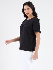 Madame Ladies Western Top H/S M5S11261 002 Black