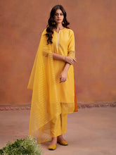 Jaipur Kurti Ladies Western Kurti 3Pcs Set 1C23Kptdr0010 Mustard