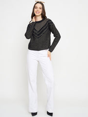 Madame Ladies Western Woolen Top M3W17278 002 Black