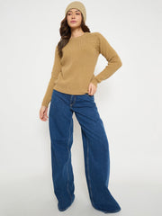 Madame Ladies Western Woolen Top M5W17157 053 Khaki
