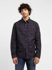 Men'S Checkered Slim Fit Shirt