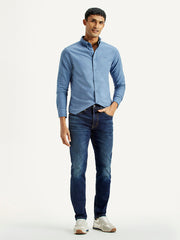 Men'S 512 Dark Indigo Slim Tapered Fit Mid Rise Jeans