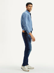 Men'S 512 Dark Indigo Slim Tapered Fit Mid Rise Jeans