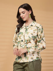 Gipsy Green Floral Cotton Shirt