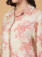 Gipsy Pink Floral Cotton Shirt