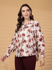 Gipsy Wine Floral Cotton Shirt