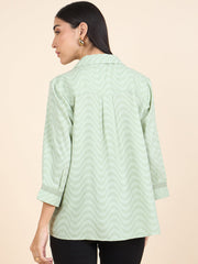Gipsy Ladies Western Tunic 3Tnc241350 Grn Mc Green