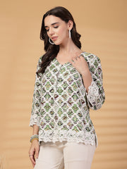 Gipsy Green Printed Tunic