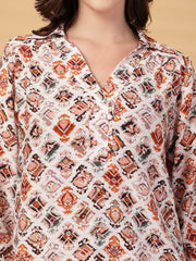 Gipsy Brown Printed Tunic
