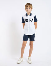 U.S.POLO KIDS BOYS SHIRT H/S UKSHT1397