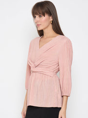 Madame Ladies Western Top H/S M5S18921 030 Peach