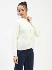 Madame Ladies Western Woolen Top M4W17126 1 Off White