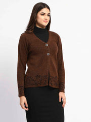 Madame Ladies Western Cardigan M4W70020 004 Brown