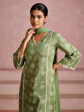 Jaipur Kurti Ladies Western Kurti 3Pcs Set 1C24Kptdr0038 Green