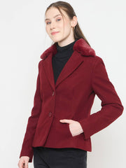 Madame Ladies Western Short Coat M5W20535 1126 Mehroon
