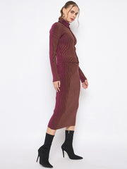 Madame Zipped Top And Skirt Co-Ord Set