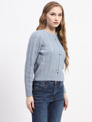 Madame Ladies Western Woolen Top M4W17228 003 Blue