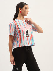 Madame Disney Printed White T-Shirt