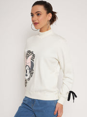 Madame Offwhite Disney Print Sweatshirt