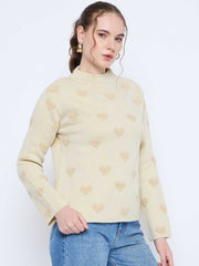 Madame Ladies Western Woolen Top M4W17191 001 Beige