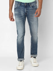 Spykar Mens Jeans Mdro2Bc024 Light Blue