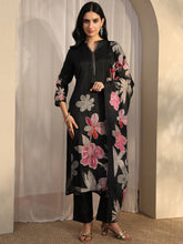 Libas Printed Silk blend Straight Kurta With Trousers With Dupatta (401176XXL)