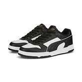 Puma Unisex-Adult RBD Game Low Black-White-Team Gold Sneaker - 10UK (38637307)