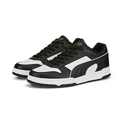 Puma Unisex-Adult RBD Game Low Black-White-Team Gold Sneaker - 10UK (38637307)