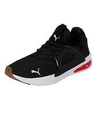 Puma Unisex-Adult Softride Enzo Evo Knit Puma Black-Castlerock-High Risk Red Walking Shoe-7 UK (37695401)