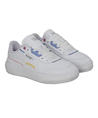 Puma Womens Tori Pixie White-Pale Lemon-Prism Pink-Lavendar Pop Sneaker - 7 UK (38761101)