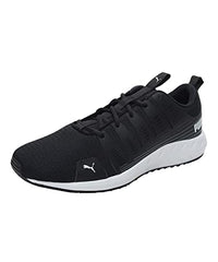 Puma Men's Shore Walking Shoe, Black White, 9
