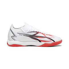 Puma Mens Ultra Match IT White-Black-Fire Orchid Football Shoe - 6 UK (10752201)