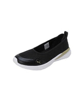 Puma Womens SiennaSoftrideBallerina Black-Metallic Gold-White Sneaker - 4 UK (39463603)
