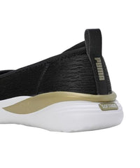 Puma Womens SiennaSoftrideBallerina Black-Metallic Gold-White Sneaker - 4 UK (39463603)